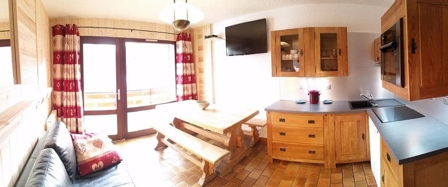 Living room with 1 sofa bed - 1 bedding