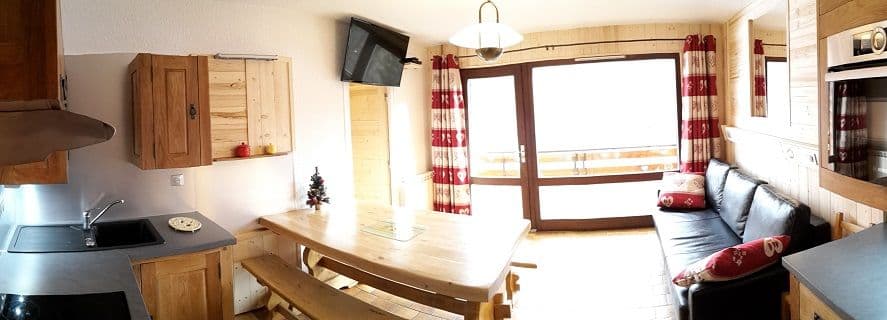 Living room with 1 sofa bed - 1 bedding