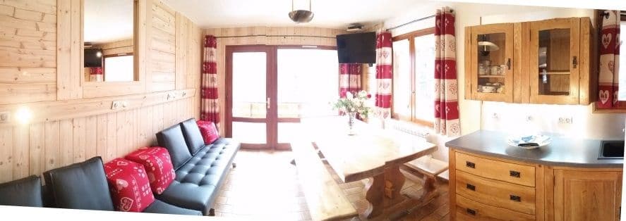 Living room with 2 sofa bed of 1 bedding