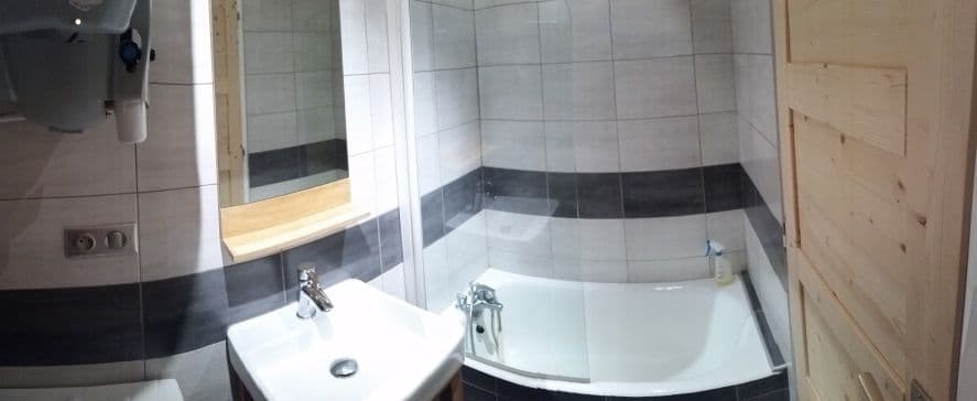 Bathroom with bathtub and toilet